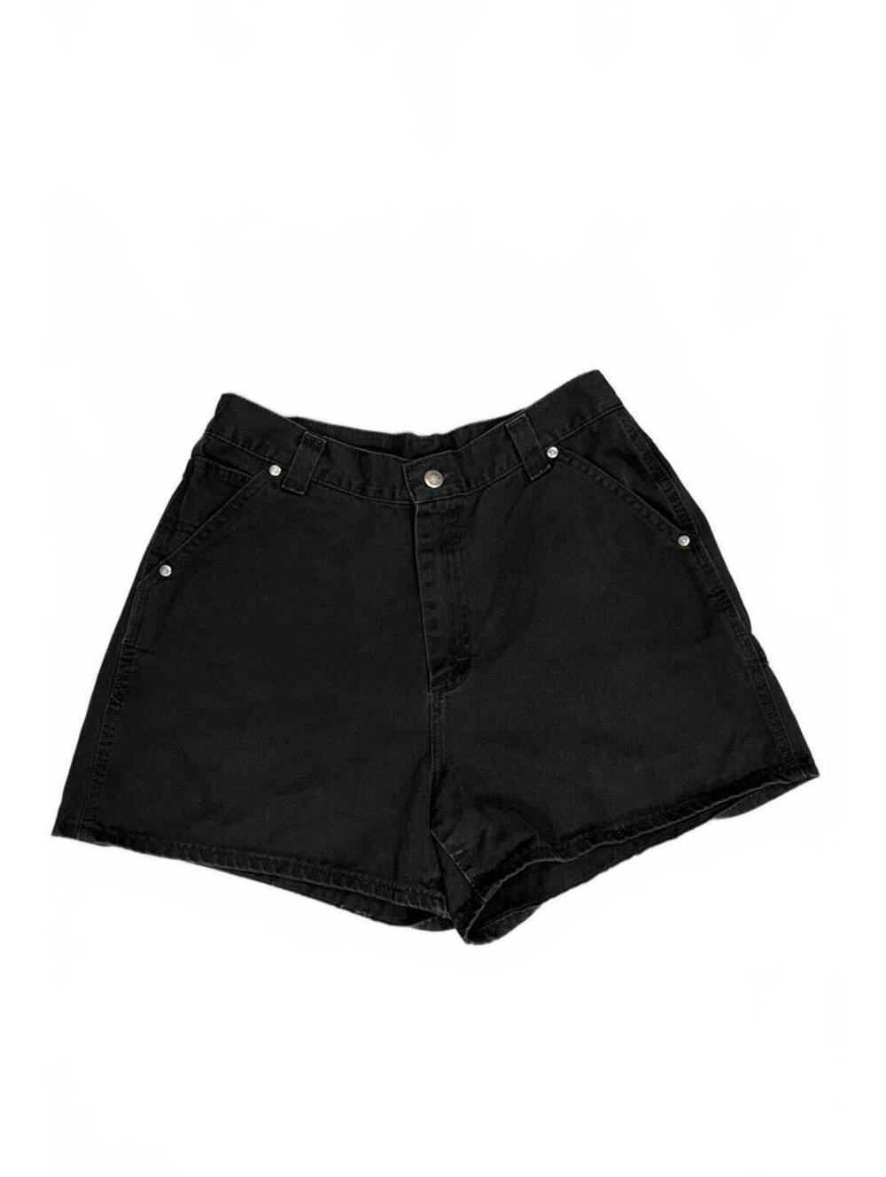 Vintage Lee Black Shorts Women's Size 10 Made USA Carpenter Utility